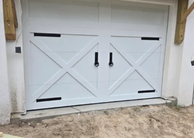 Carriage House Garage Door White