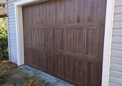 Wood Grain Garage Door